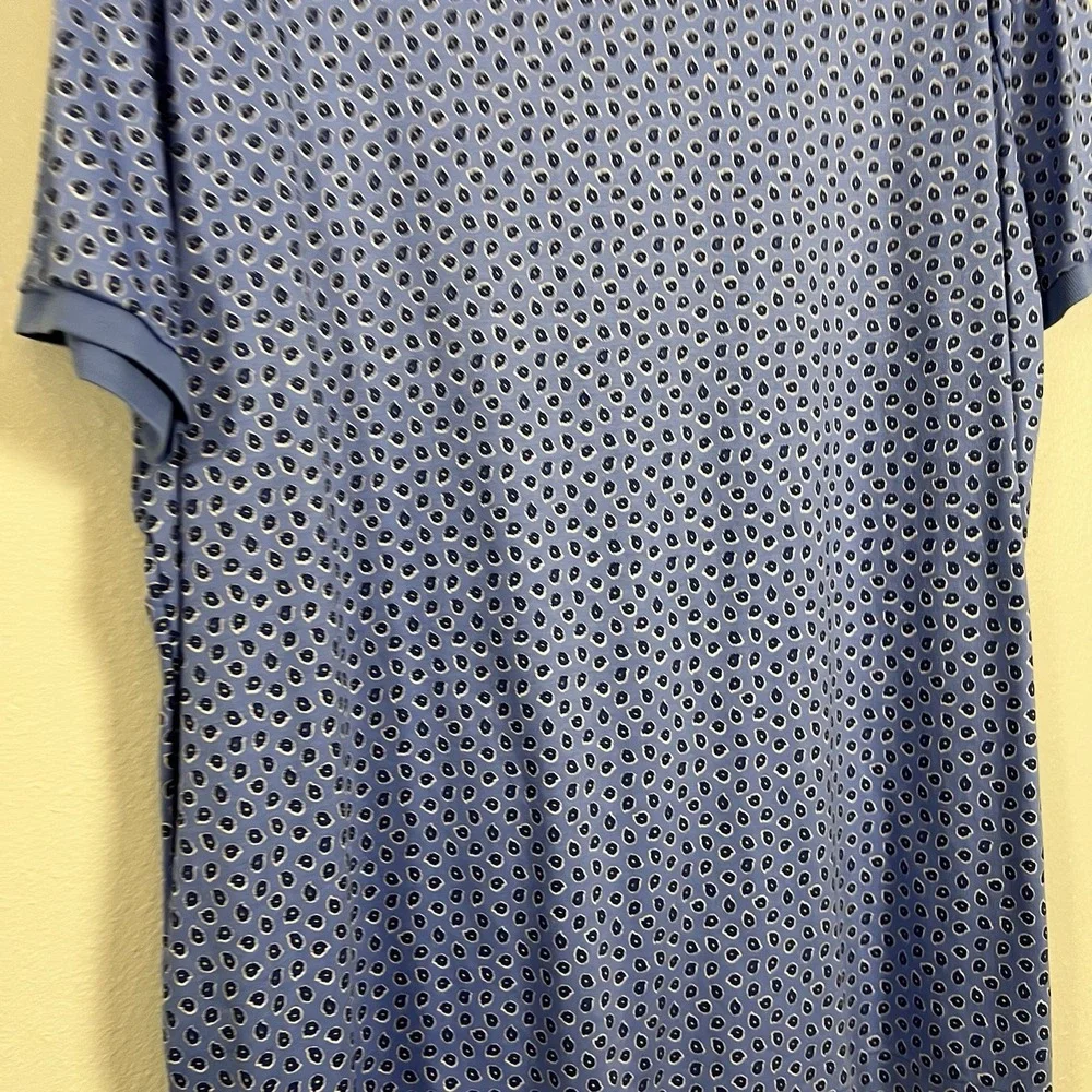 Polo Ralph Lauren‎ Classic Fit Mens Blue Paisley Print Polo Shirt XL